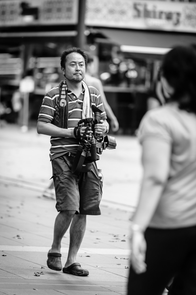 Street photography - videographer at work