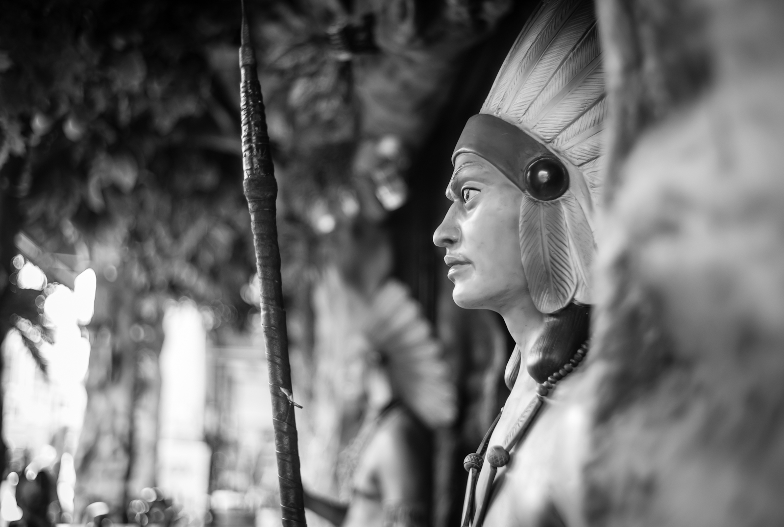 Street photography - Red Indian statue in Little India