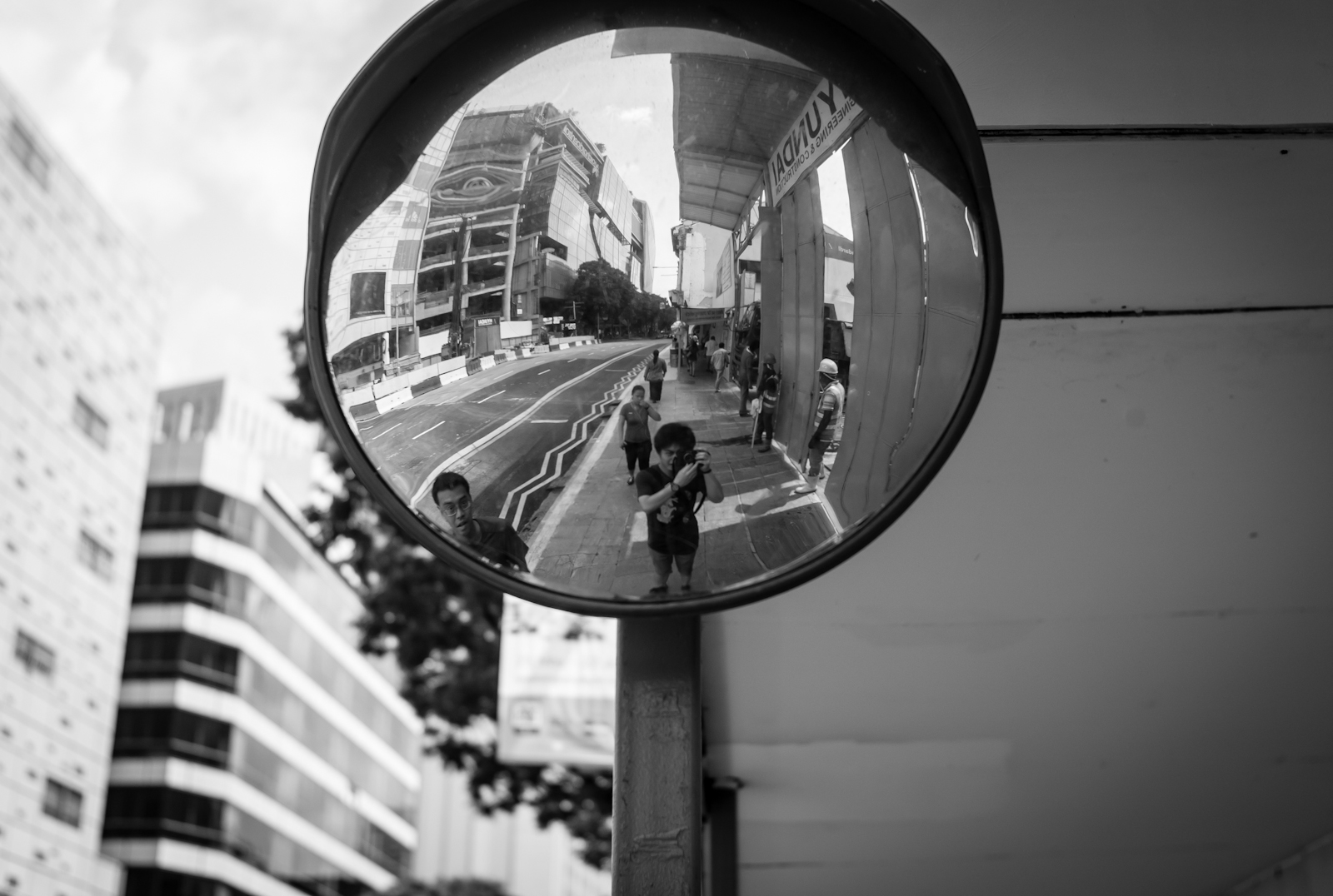 Street photography - Photo of myself in the mirror