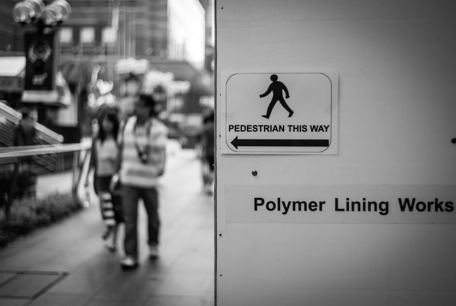 Street photography - Sign along Orchard Road