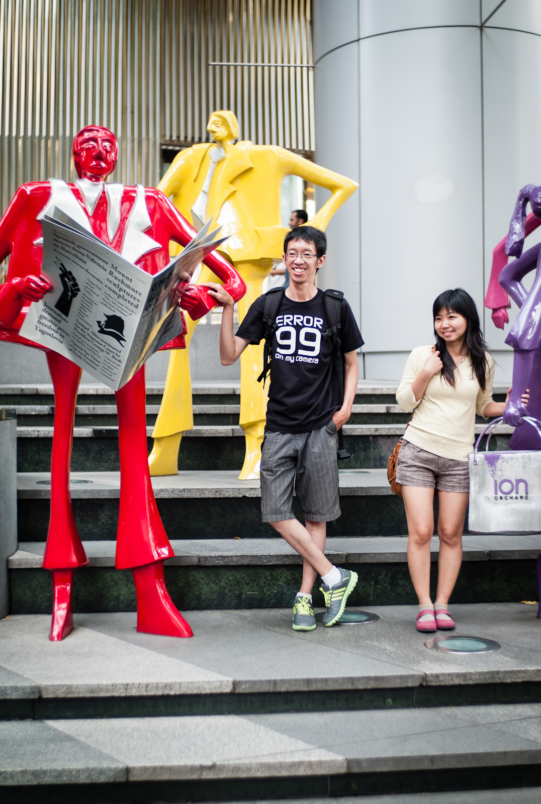 Tourists in front of ION Orchard