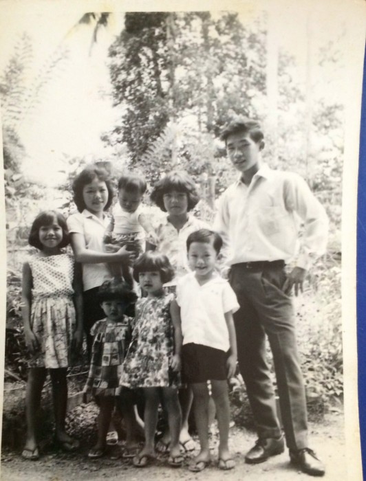 Family polaroid photo